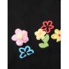 image:imageAelfric Eden Mens Button Down Shirts Handcrafted Floral Short Sleeve Shirt Graffiti Necktie Casual Shirts Summer Beach TopsBlack
