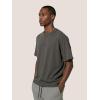 image:imageAelfric Eden Mens Oversized T Shirt Heavyweight Cotton Shirts Washed Vintage Tees Short Sleeve TopsDark Grey