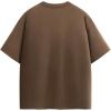image:imageAelfric Eden Mens Oversized TShirt Unisex Gradient Washed Tee Vintage Cotton Short Sleeve Summer StreetwearBrown
