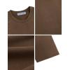 image:imageAelfric Eden Mens Oversized TShirt Unisex Gradient Washed Tee Vintage Cotton Short Sleeve Summer StreetwearBrown