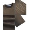 image:imageAelfric Eden Mens Oversized TShirt Unisex Gradient Washed Tee Vintage Cotton Short Sleeve Summer StreetwearDark Grey