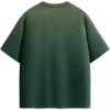 image:imageAelfric Eden Mens Oversized TShirt Unisex Gradient Washed Tee Vintage Cotton Short Sleeve Summer StreetwearGreen