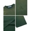image:imageAelfric Eden Mens Oversized TShirt Unisex Gradient Washed Tee Vintage Cotton Short Sleeve Summer StreetwearGreen