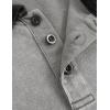 image:imageAelfric Eden Mens Oversized Washed Polo T Shirts Heavyweight Vintage Cotton Tees Short Sleeve Tops UnisexLight Grey