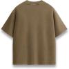 image:imageAelfric Eden Mens TShirts Oversized Heavyweight Cotton Wash Tshirt Unisex Short Sleeves Loose Solid Basic Tee TopsLight Brown
