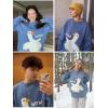 image:imageAelfric Eden Neon Color Block Knit Sweater Casual Oversized Pullover10blue