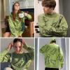 image:imageAelfric Eden Neon Color Block Knit Sweater Casual Oversized PulloverGreen