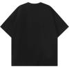image:imageAelfric Eden Oversized Graphic Tees Unisex Graffiti Print Shirts Inkjet Tee TopBlack