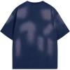 image:imageAelfric Eden Unisex Oversized Color Block Tshirts Men Vintage Washed Tees Cotton Casual Short Sleeve TopsBlue