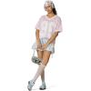 image:imageAelfric Eden Womens Jersey Tshirts Letter Printed Tees V Neck Mesh Short Sleeve Y2k Summer Casual Tops Clothes01 Pink