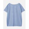 image:imageAelfric Eden Womens Jersey Tshirts Letter Printed Tees V Neck Mesh Short Sleeve Y2k Summer Casual Tops ClothesBlue