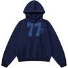 image:imageAelfric Eden 77 Print Pullover Hoodie Graphic Hoodies Y2k Loose Streetwear Hooded Sweatshirt UnisexNavy Blue