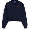 image:imageAelfric Eden Cropped Cardigan Sweaters for Women Lightweight Open Front Cardigans Long Sleeve Crewneck Knit Fall Outfits 2026Navy Blue