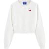 image:imageAelfric Eden Cropped Cardigan Sweaters for Women Lightweight Open Front Cardigans Long Sleeve Crewneck Knit Fall Outfits 2026White