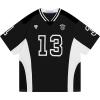 image:imageAelfric Eden Jersey Shirts Color Blocking VNeck Tee Oversized Vintage T Shirt Short Sleeve Casual Summer TopsBlack
