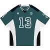 image:imageAelfric Eden Jersey Shirts Color Blocking VNeck Tee Oversized Vintage T Shirt Short Sleeve Casual Summer TopsGreen