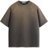 image:imageAelfric Eden Mens Oversized TShirt Unisex Gradient Washed Tee Vintage Cotton Short Sleeve Summer StreetwearDark Grey