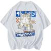 image:imageAelfric Eden Mens Ramen Cat Graphic Tee Oversized Shirts Summer Unisex Printed Casual Harajuku Top Tshirt White M