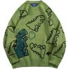 image:imageAelfric Eden Neon Color Block Knit Sweater Casual Oversized PulloverGreen