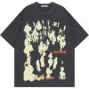 image:imageAelfric Eden Oversized Graphic Tees Unisex Graffiti Print Shirts Inkjet Tee TopGrey