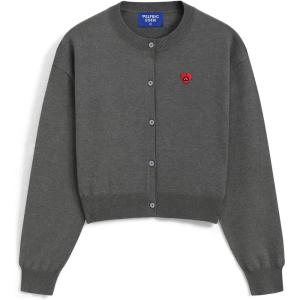 image:imageAelfric Eden Cropped Cardigan Sweaters for Women Lightweight Open Front Cardigans Long Sleeve Crewneck Knit Fall Outfits 2026Dark Grey