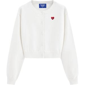 image:imageAelfric Eden Cropped Cardigan Sweaters for Women Lightweight Open Front Cardigans Long Sleeve Crewneck Knit Fall Outfits 2026White