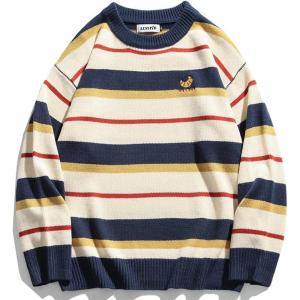 image:imageAelfric Eden Neon Color Block Knit Sweater Casual Oversized PulloverA31yellow