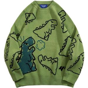 image:imageAelfric Eden Neon Color Block Knit Sweater Casual Oversized PulloverGreen