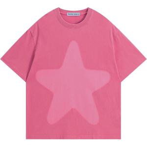 image:imageAelfric Eden Oversized Star Graphic Tees Men Vintage Washed Heavyweight Cotton Trendy Streetwear T Shirts UnisexPink
