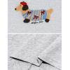 image:imageAelfric Eden Mens Oversized Graphic Tees Dog Embroidery Casual Women Tshirts Short Sleeve Top Cotton Cute Tee ShirtGrey