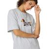 image:imageAelfric Eden Mens Oversized Graphic Tees Dog Embroidery Casual Women Tshirts Short Sleeve Top Cotton Cute Tee ShirtGrey