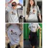 image:imageAelfric Eden Mens Oversized Graphic Tees Dog Embroidery Casual Women Tshirts Short Sleeve Top Cotton Cute Tee ShirtGrey