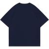 image:imageAelfric Eden Mens Oversized Graphic Tees Dog Embroidery Casual Women Tshirts Short Sleeve Top Cotton Cute Tee ShirtNavy Blue