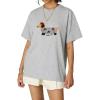 image:imageAelfric Eden Mens Oversized Graphic Tees Dog Embroidery Casual Women Tshirts Short Sleeve Top Cotton Cute Tee ShirtGrey
