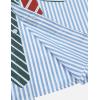 image:imageAelfric Eden Button Down Shirts Unisex Necktie Print Stripe Long Sleeve Shirt Casual Streetwear ShirtsBlue