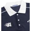 image:imageAelfric Eden Mens Vintage Letter Polo Tee Oversized Button Collar Graphic Patchwork T Shirt Short Sleeve Summer TopsNavy Blue