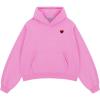 image:imageAelfric Eden Fleece Washed Boxy Pullover Hoodie Womens Mens Vintage Acid Wash Y2k Oversized Casual Streetwear SweatshirtsPink