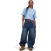 image:imageAelfric Eden Cropped T Shirts for Women Boxy Tee Roll Hem Solid Basic Crop Tops Crewneck Short Sleeve TeesLight Blue