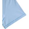 image:imageAelfric Eden Cropped T Shirts for Women Boxy Tee Roll Hem Solid Basic Crop Tops Crewneck Short Sleeve TeesLight Blue