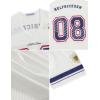 image:imageAelfric Eden Jersey Shirts for Women Y2k Oversized V Neck Graphic Tees Football Number Streetwear T Shirt TopsWhite