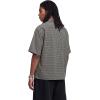 image:imageAelfric Eden Mens Button Down Plaid Shirts Short Sleeve Oversized Polo Tee Lightweight Vintage T Shirts UnisexBlack