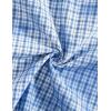 image:imageAelfric Eden Mens Cropped Boxy Button Down Plaid Shirts Washed Polo Tee Short Sleeve Casual Vintage T ShirtsBlue