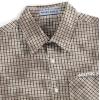 image:imageAelfric Eden Mens Cropped Boxy Button Down Plaid Shirts Washed Polo Tee Short Sleeve Casual Vintage T ShirtsBrown