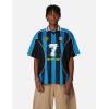 image:imageAelfric Eden Mens Jersey Shirts Stripe 7 Football Jersey Graphic Oversized V Neck Tees Short Sleeve T ShirtsBlack