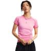 image:imageAelfric Eden Womens Basic T Shirts Summer Tops 2026 Crop Short Sleeve Slim Fit Tee Gradient Color Acid Wash Gym WorkoutPink