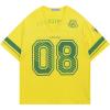 image:imageAelfric Eden Jersey Shirts for Women Y2k Oversized V Neck Graphic Tees Football Number Streetwear T Shirt TopsYellow