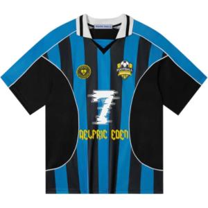 image:imageAelfric Eden Mens Jersey Shirts Stripe 7 Football Jersey Graphic Oversized V Neck Tees Short Sleeve T ShirtsBlack