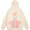 image:imageAelfric Eden Star Graphic Hoodies Print Hoodie Unisex Oversized Hooded Sweatshirt Long Sleeve Pocket PulloverBeige