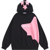 image:imageAelfric Eden Star Graphic Hoodies Print Hoodie Unisex Oversized Hooded Sweatshirt Long Sleeve Pocket PulloverBlack