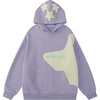 image:imageAelfric Eden Star Graphic Hoodies Print Hoodie Unisex Oversized Hooded Sweatshirt Long Sleeve Pocket PulloverPurple